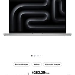 Apple MacBook Pro 16” (2023) – M3 Max 30-Core GPU, 36 GB RAM, 1 TB SSD – Silver