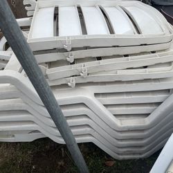 Pool chaise lounge chairs. 