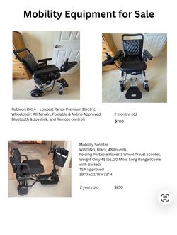 Scooter or wheelchair