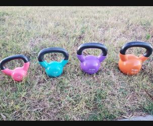 Multicolor Kettle Bells 5,10,15,20 Lbs