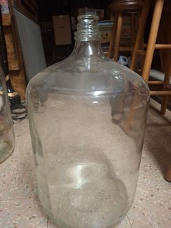 6-1/2  vintage glass carboy