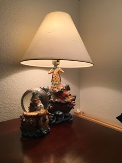 Arc lamp and snow globe