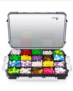 EXTRA LARGE PILL ORGANIZER FOR TRAVEL BOX WITH 20 COMPARTMENTS FOR VITAMINS