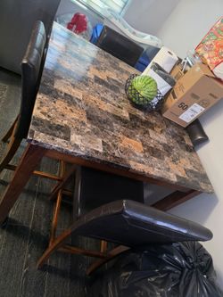 Dining table  4 chairs  good condition