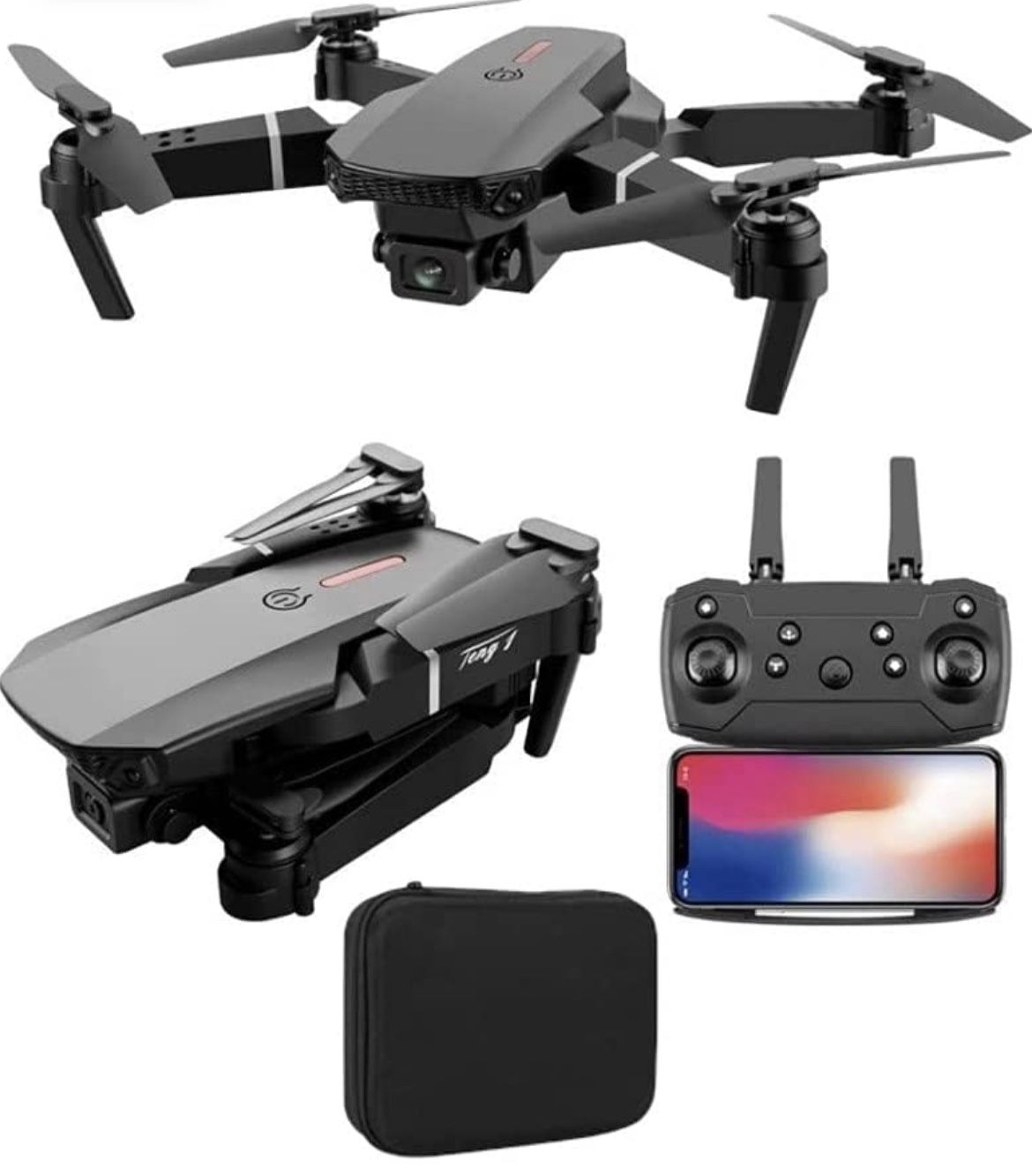 E88 Pro Drone with 4K Camera, WiFi, 3 Batteries.