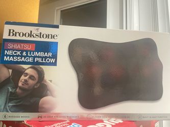 Brookstone neck massage pillow