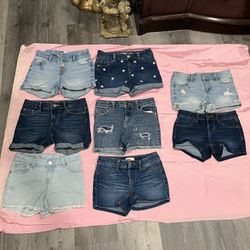 Girls Shorts Size (8) $5 Each 