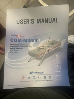 CERAGEM MASTER CGM-M3500 THERAPEUTIC MEDICAL MASSAGE BED