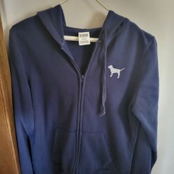 JUNIOR GIRL'S MEDIUM "PINK" ZIP UP HOODIE