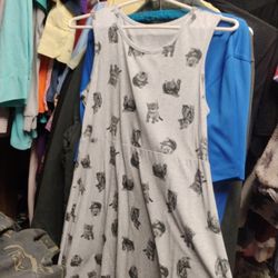 Girls Kitty Cat Sundress Size Xxl