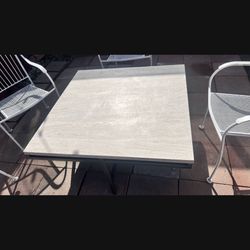 White Marbel Table 42Hx40W