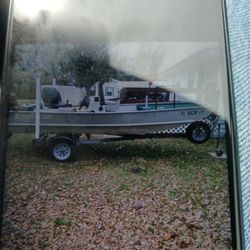 14ft Lowe Jonboat 25hp Merc