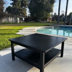 Black Wooden Coffee Table