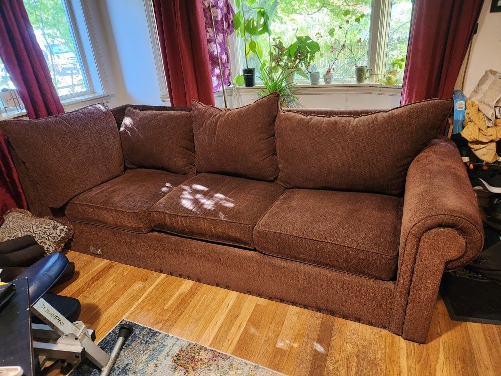 3 Cushion Brown Couch