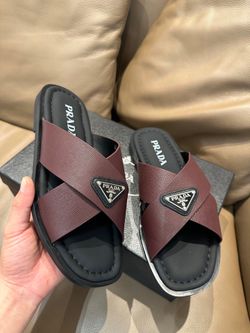 Prada Men’s Slides With Box 2026 New