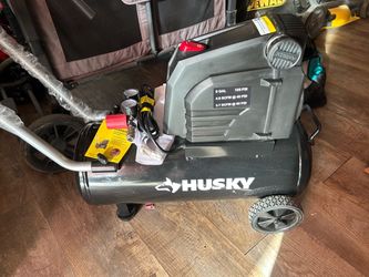 New husky https://offerup.com/redirect/?o=OC5nYQ== portable electric heavy duty quiet air compressor…$140