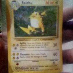 1995 Raichu Pokemon 1999 Wizards 
