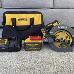 Dewalt FlexVolt Circular Saw | 9AH FlexVolt Battery | 6A Fast Charger