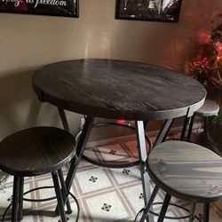 Bar Height Table And Stools 