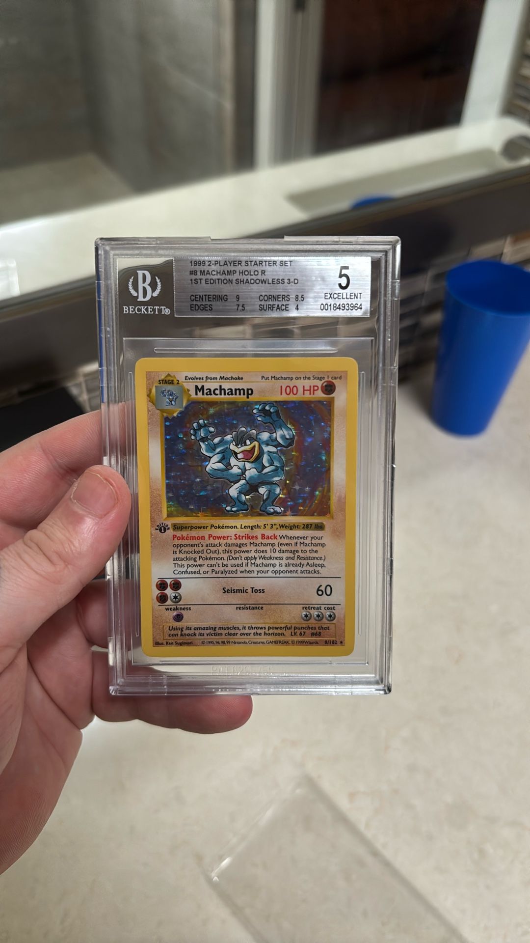 1st Edition Shadowless Machamp Pokemon Cards