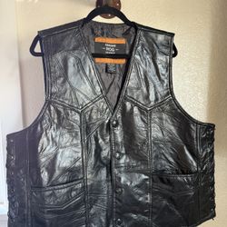 Men’s Leather Vest