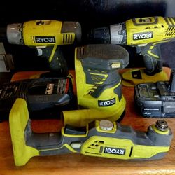 RYOBI 18V TOOL COMBO!