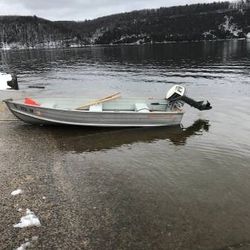 Aluminum Boat And Motor - On Hold Until 7/21