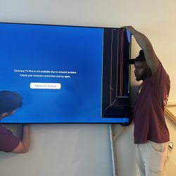 75” Samsung TV – Works, Cracked Screen (Great for Parts or Repair)