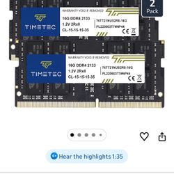 Timetec 32GB DDR4 Laptop Memory
