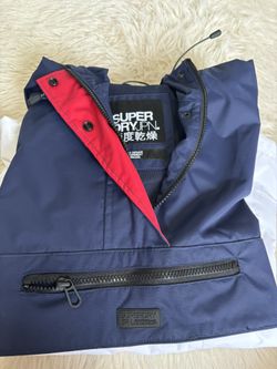 SuperDry Navy Windbreaker Jacket US 8/M (women’s)