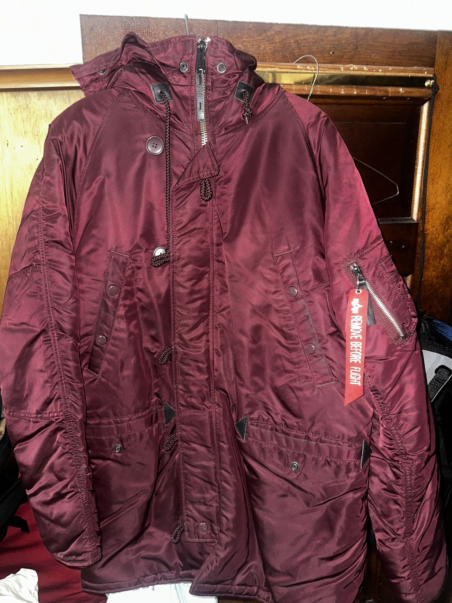Alpha Industry Parka Burgundy