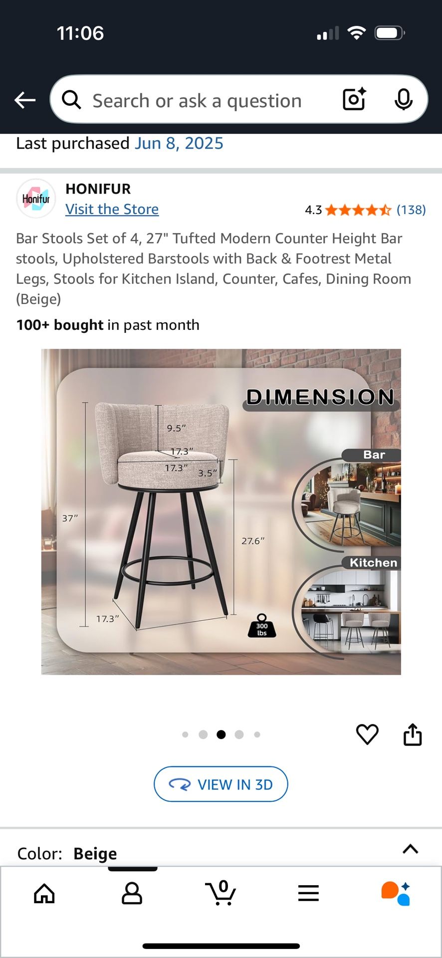 Bar Stool Set Of 4