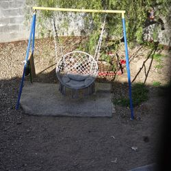 Single Swing Set Outdoors