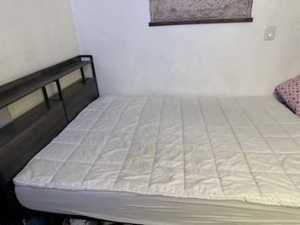 Queen size headboard, Frame And Mattress