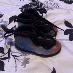 Nike Lil Posite Foamposite Pro Purple Camo