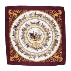 Hermès “La Promenade de Longchamps” Silk Scarf