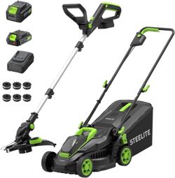 Brand New in Box - 20V 13" Brushless Lawn Mower & Trimmer/Edger Combo w/ 2 Batteries