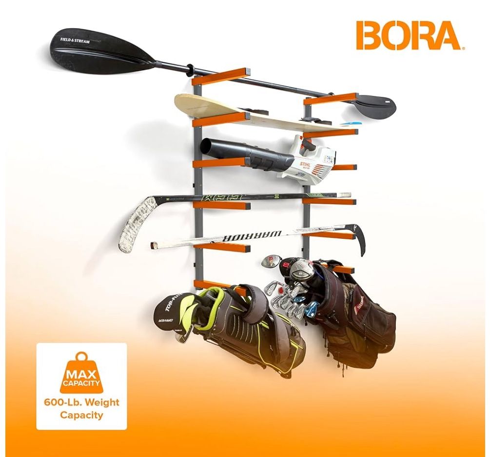 Bora 6-tier Storage Rack, 600 Lb Capacity