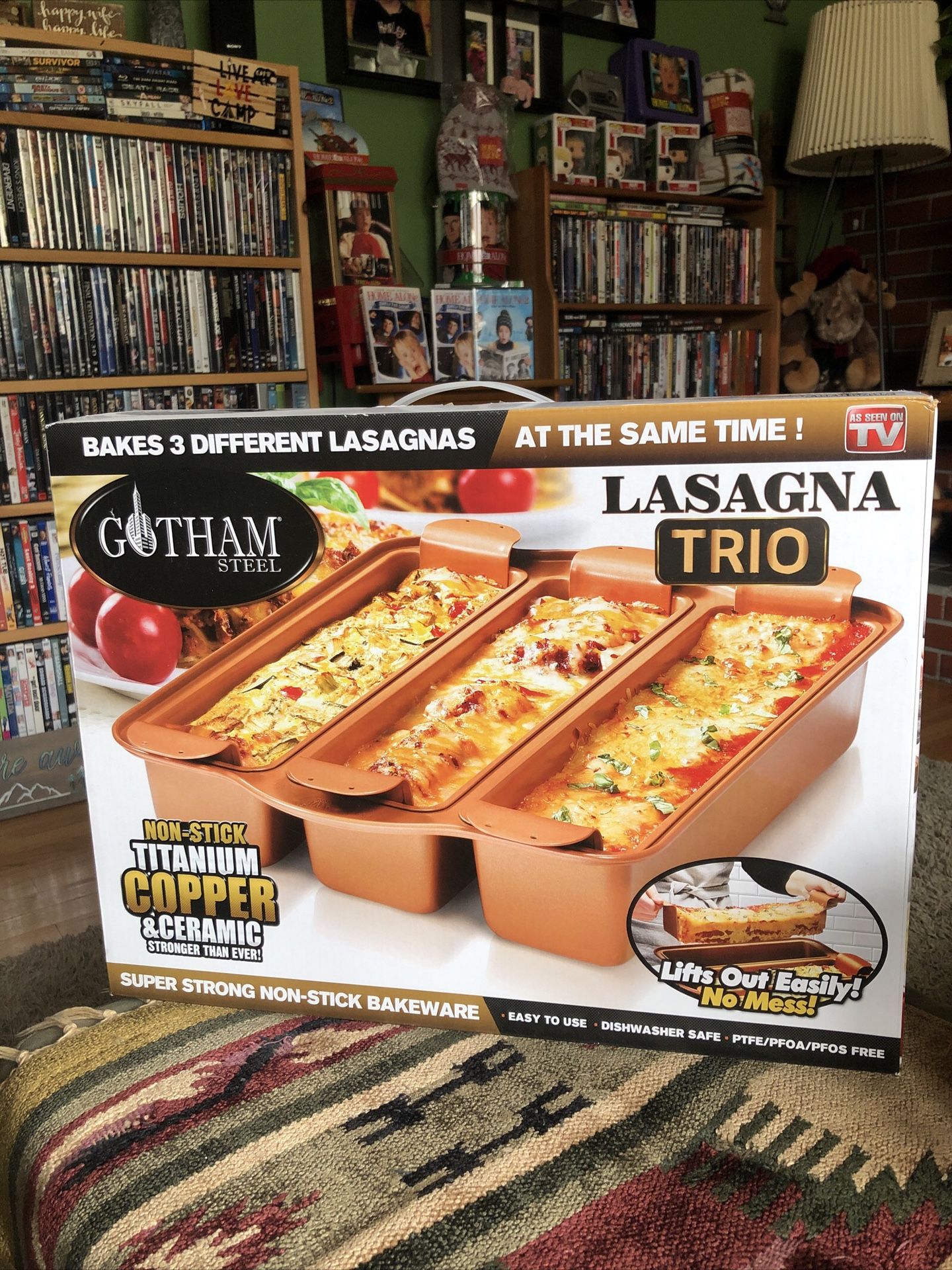 Brand New Gotham Steel Lasagne Trio Pan