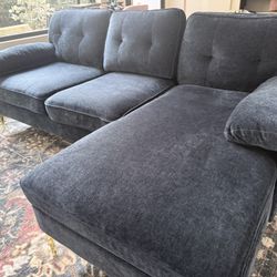 Sectional Couch - Reversible - Dark Blue