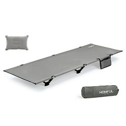 Grey Camping Cot Lightweight Cot 75 inch Backpacking Cot