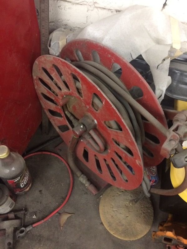 Vintage air hose reel