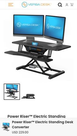 Power Riser™ Electric Standing Desk Converter
SKU: VDPR4024-BB