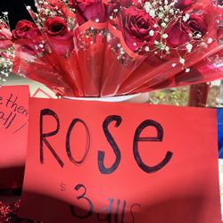 Valentines Roses !!   3 Dlls & 2 Dlls 