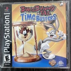 Bugs Bunny & Taz: Time Busters (Sony PlayStation 1, 2000) CIB Works GREAT!