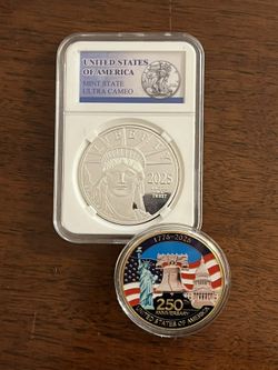 2025 Liberty $100  For US Birthday Memorabilia 