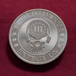 silver .999 round 2ozs. Intaglio Mint