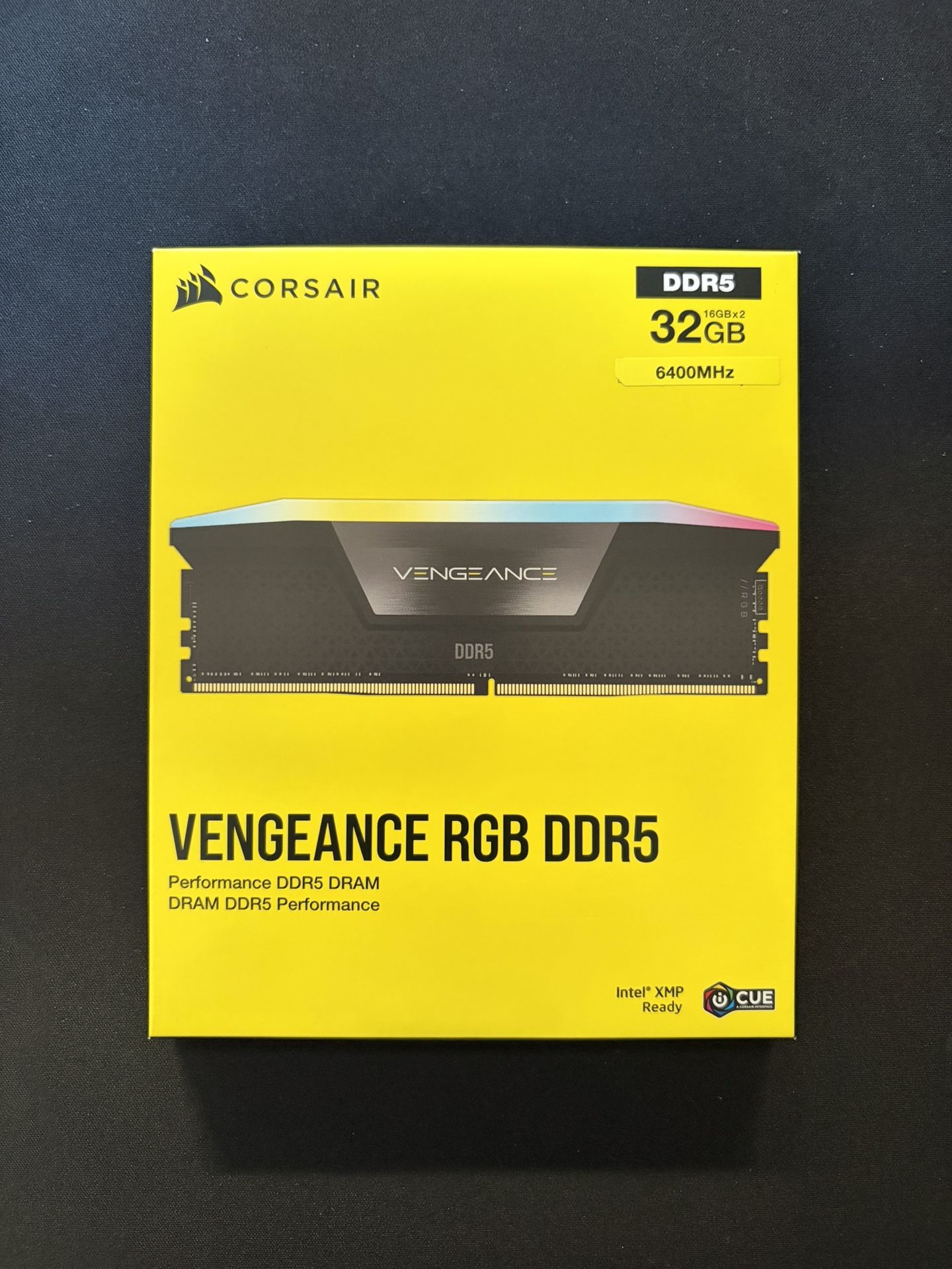 Corsair Vengeance RGB 32GB (2x16GB) 6400MT/s CL36 DDR5 RAM