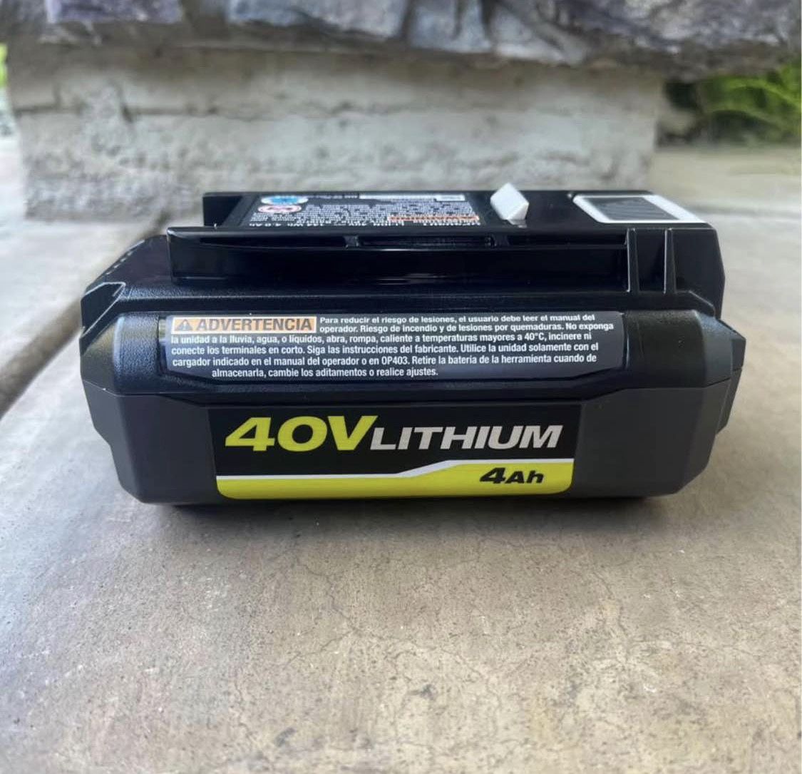 RYOBI 40-Volt Lithium-Ion 4.0 Ah Battery New