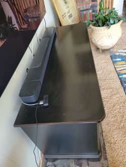 Title: Solid Wood Thomasville Black TV Stand / Media Console